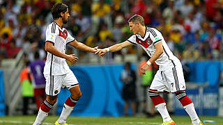 Jobsharing-Modell im Mittelfeld? Sami Khedira (l.) und Bastian Schweinsteiger © Bongarts/GettyImages