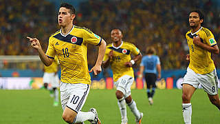 Öffnet für Kolumbien das Tor zum Viertelfinale: James Rodriguez © Bongarts/GettyImages
