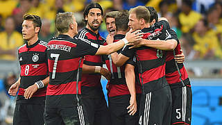 Großer Jubel bei der Nationalmannschaft: Achtes WM-Finale bedeutet Rekord © Bongarts/GettyImages