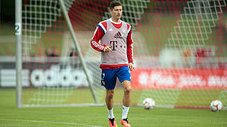 Erstmals im Bayern-Training aktiv: Neuzugang Robert Lewandowski © Bongarts/GettyImages