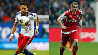 Wechseln in der Liga: Calhanoglu (l.) und Lasogga © Bongarts/GettyImages