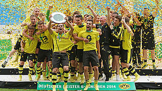 Finalfluch beendet: Borussia Dortmund feiert den fünften Meistertitel © Bongarts/GettyImages