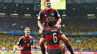 Torfestival in Belo Horizonte: Toni Kroos trifft beim 7:1 gegen Brasilien doppelt © Bongarts/GettyImages