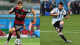 Im direkten Vergleich: Müller vs. Messi © Bongarts/GettyImages