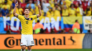 Führt die Torjägerliste an: James Rodriguez © Bongarts/GettyImages