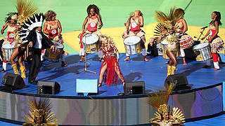 Umjubelter Auftritt bei der Schlussfeier: Weltstar Shakira © Bongarts/GettyImages