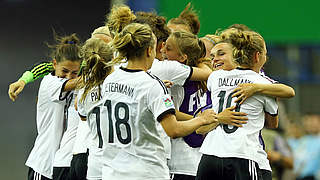 Through to the final: The U-20 women celebrate © FIFA/GettyImages