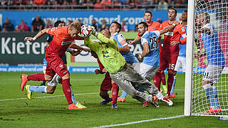 Decisive goal: Philipp Hofmann scores ten minutes from time © Bongarts/GettyImages
