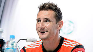Miro Klose: "We’ve got to give our all" © GES-Sportfoto