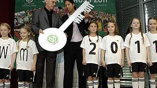 Franz Beckenbauer und Steffi Jones © DFB